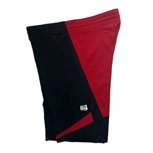 Used Y2K Vintage Nike LeBron James Shorts Black And Red Size Medium